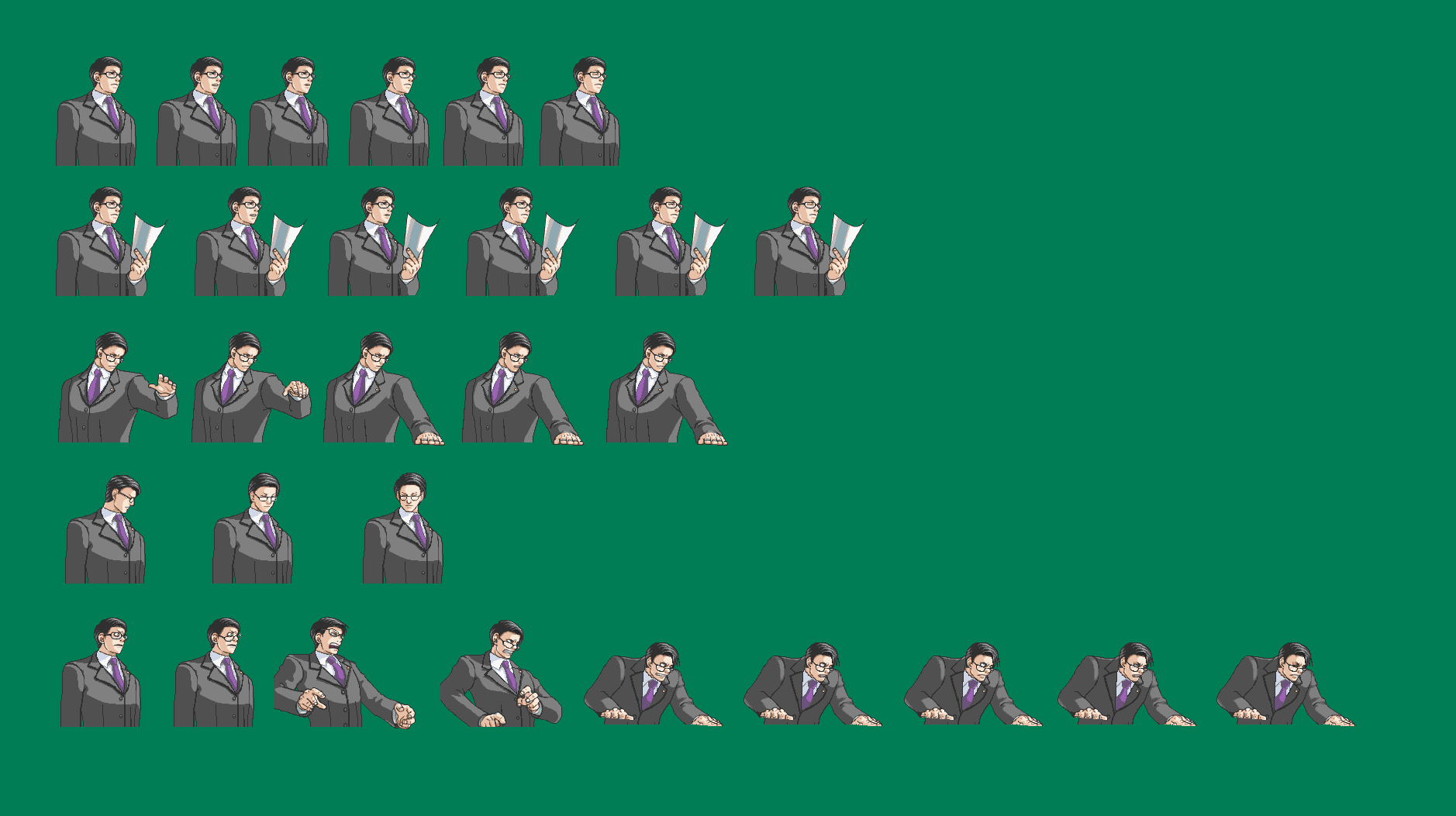 Custom Ace Attorney Sprites 17 Images - Defence Attorney On 